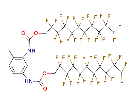 Toluene-2,4-dicarbamicacid, bis(2,2,3,3,4,4,5,5,6,6,7,7,8,8,9,9,10,10,11,11-eicosafluoroundecyl)ester (8CI)