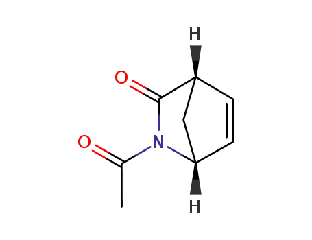 Molecular Structure of 189098-29-1 ((6R,7S)-2-ACETYL-2-AZA-BICYCLO[2.2.1]HEPT-5-EN-3-ONE)