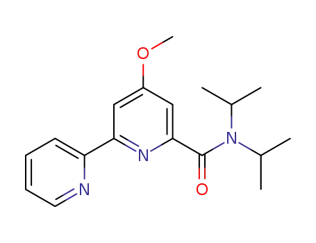Molecular Structure of 1416512-50-9 (4-methoxy-[2,2']bipyridinyl-6-carboxylic acid diisopropylamide)