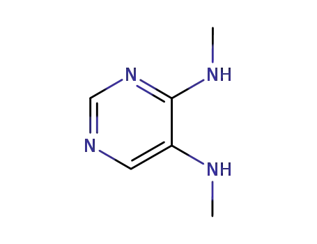 Molecular Structure of 15837-36-2 (4,5-Pyrimidinediamine, N,N-dimethyl- (9CI))