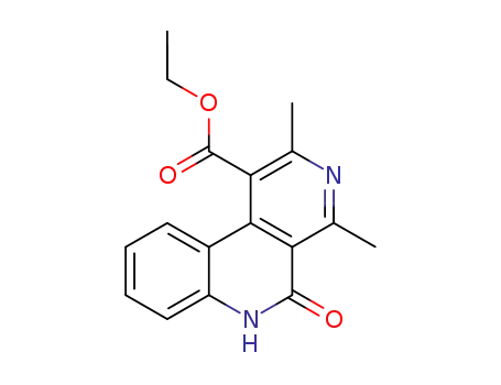 5,6-dihydro-2,4-dimethyl-5-oxobenzo<c><2,7>naphthyridine-1-carboxylic acid ethyl ester