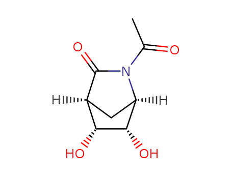 (1R,4S,5R,6S)-2-acetyl-5,6-dihydroxy-2-azabicyclo-[2.2.1]heptan-3-one