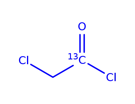 Molecular Structure of 159301-42-5 (CHLOROACETYL CHLORIDE-1-13C)