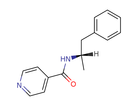 4-Pyridinecarboxamide,N-(1-methyl-2-phenylethyl)- cas  15855-02-4