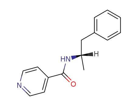 Molecular Structure of 15855-02-4 (N-(1-phenylpropan-2-yl)pyridine-4-carboxamide)