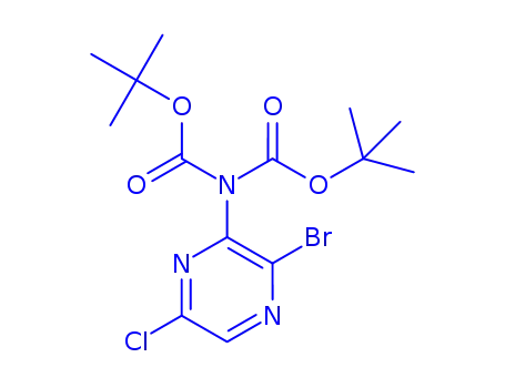 tert-butyl N-(3-bromo-6-chloropyrazin-2-yl)-N-[(tert-butoxy)carbonyl]carbamate