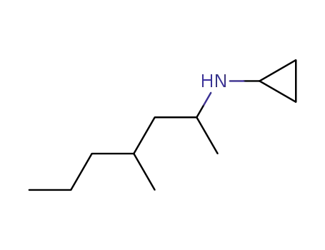 Molecular Structure of 16159-89-0 (N-(4-methylheptan-2-yl)cyclopropanamine)