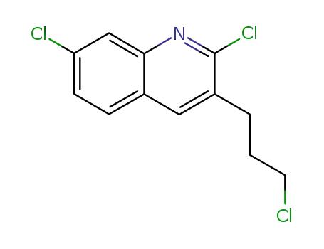 Molecular Structure of 159383-55-8 (2-CHLORO-3-(3-CHLOROPROPYL)-7-CHLOROQUINOLINE)