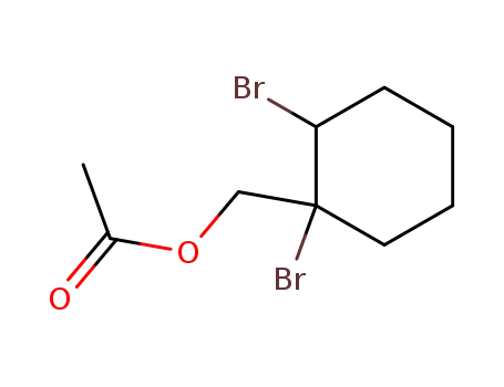 Molecular Structure of 854707-32-7 (acetic acid-(1,2-dibromo-cyclohexylmethyl ester))