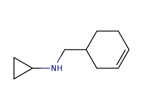 Molecular Structure of 15907-71-8 (N-(cyclohex-3-en-1-ylmethyl)cyclopropanamine)