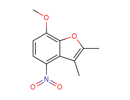 Benzofuran,7-methoxy-2,3-dimethyl-4-nitro-