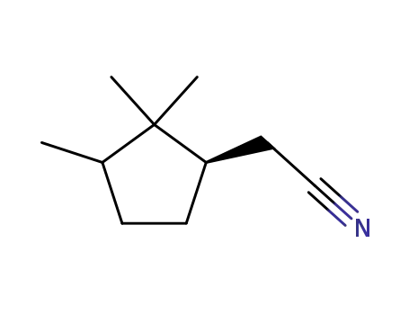 시클로펜탄아세토니트릴, 2,2,3-트리메틸-, (1R-트랜스)-(9CI)