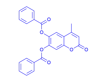 Molecular Structure of 158754-18-8 (6,7-Dihydroxy-4-methylcoumarin, derivative of)