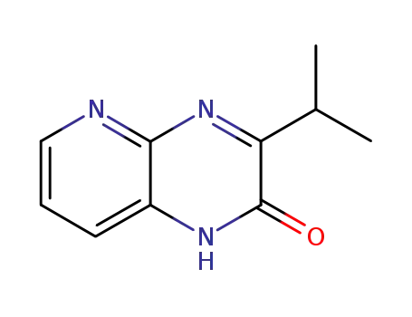 Molecular Structure of 179123-09-2 (Pyrido[2,3-b]pyrazin-2(1H)-one, 3-(1-methylethyl)- (9CI))