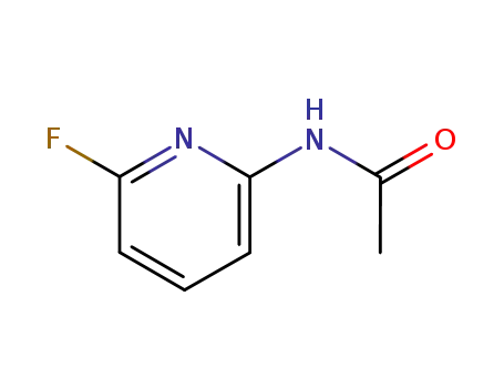 Molecular Structure of 258343-71-4 (Acetamide, N-(6-fluoro-2-pyridinyl)- (9CI))