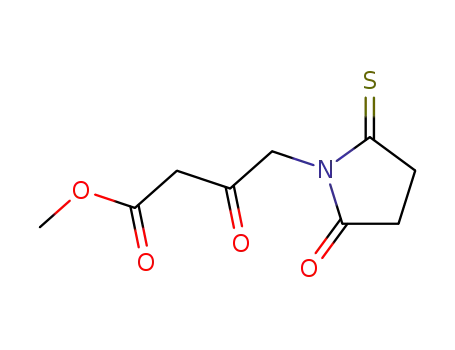 1-Pyrrolidinebutanoic  acid,  -bta-,2-dioxo-5-thioxo-,  methyl  ester