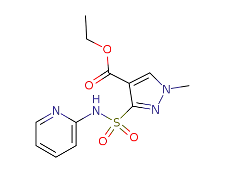 Molecular Structure of 178880-00-7 (ethyl 1-methyl-3-(pyridin-2-ylsulfamoyl)pyrazole-4-carboxylate)