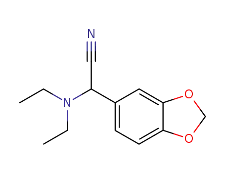 benzo[1,3]dioxol-5-yl-diethylamino-acetonitrile