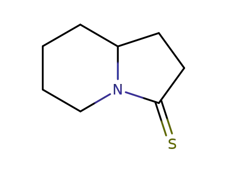 Molecular Structure of 179685-66-6 (3(2H)-Indolizinethione,  hexahydro-)