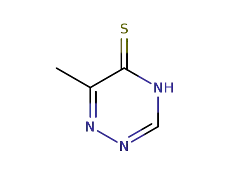 Molecular Structure of 15969-18-3 (1,2,4-Triazine-5(2H)-thione,6-methyl-(9CI))