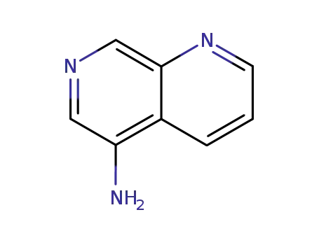 Molecular Structure of 123434-45-7 (1,7-Naphthyridin-5-amine(9CI))