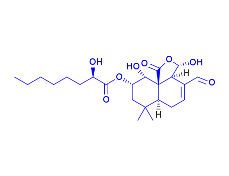 (3S,6aS,9S,10R,10aR)-4-formyl-3,10-dihydroxy-7,7-dimethyl-1-oxo-3,3a,6,6a,7,8,9,10-octahydronaphtho[1,8a-c]furan-9-yl 2-hydroxyoctanoate