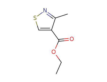 ethyl 3-methyl-1,2-thiazole-4-carboxylate, 3-methyl-isothiazole-4-carboxylic acid ethyl ester, 3-Methyl-isothiazol-carbonsaeure-(4)-aethylester, 3-Methyl-4-isothiazolcarbonsaeureaethylester, Ethyl-3-m