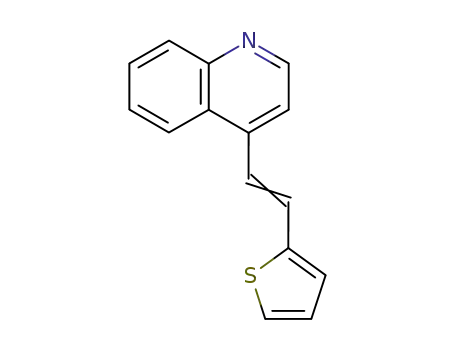 Molecular Structure of 1586-52-3 (4-[(E)-2-thiophen-2-ylethenyl]quinoline)