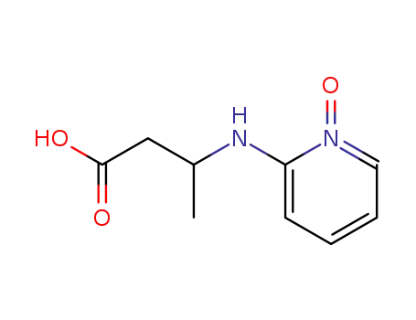 Molecular Structure of 17922-63-3 (Butyric acid, 3-(2-pyridylamino)-, 1-oxide, DL- (8CI))