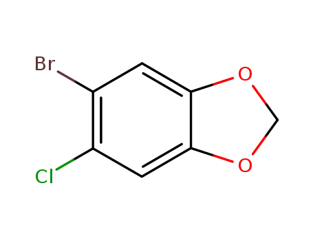 Molecular Structure of 233770-05-3 (5-Bromo-6-chloro-2H-1,3-benzodioxole)