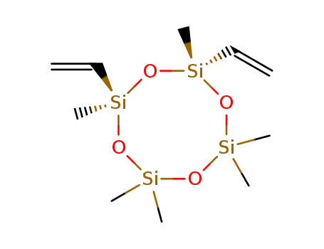 Molecular Structure of 17980-61-9 (Cyclotetrasiloxane, 2,4-diethenyl-2,4,6,6,8,8-hexamethyl-)