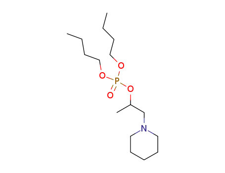 Molecular Structure of 15870-43-6 ((2-Piperidino-1-methylethyl)dibutyl=phosphate)