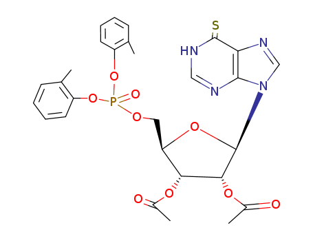 5'-Inosinic acid,6-thio-, bis(2-methylphenyl) ester, 2',3'-diacetate (9CI) cas  15923-59-8