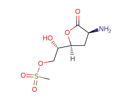 Methanesulfonic acid (S)-2-((2S,4S)-4-amino-5-oxo-tetrahydro-furan-2-yl)-2-hydroxy-ethyl ester