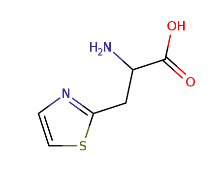 Molecular Structure of 1596-65-2 (BETA-(2-THIAZOLYL)-DL-ALANINE)