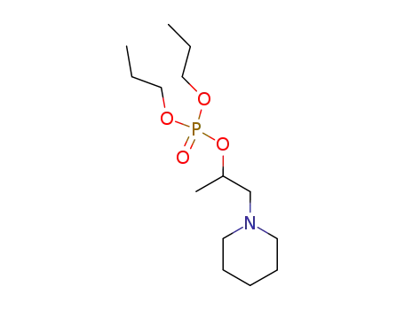 Molecular Structure of 15870-41-4 (Phosphoric acid dipropyl 1-(piperidinomethyl)ethyl ester)