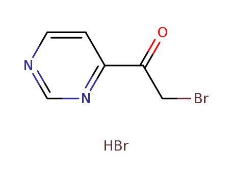 Molecular Structure of 845267-57-4 (2-BROMO-1-PYRIMIDIN-4-YL-ETHANONE HYDROBROMIDE)