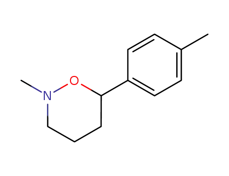 Molecular Structure of 15769-90-1 (2-Methyl-3,4,5,6-tetrahydro-6-p-tolyl-2H-1,2-oxazine)