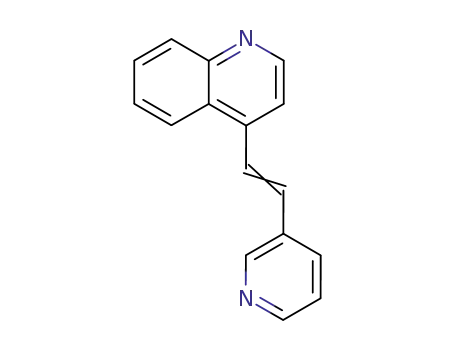 Molecular Structure of 1586-50-1 (4-[(E)-2-pyridin-3-ylethenyl]quinoline)