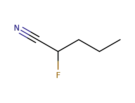Molecular Structure of 761-80-8 (2-Fluor-valeriansaeurenitril)