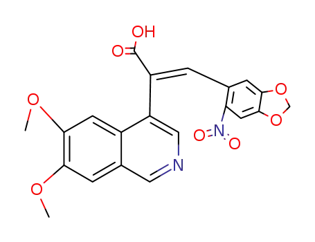 (<i>E</i>)-2-(6,7-dimethoxy-isoquinolin-4-yl)-3-(6-nitro-benzo[1,3]dioxol-5-yl)-acrylic acid