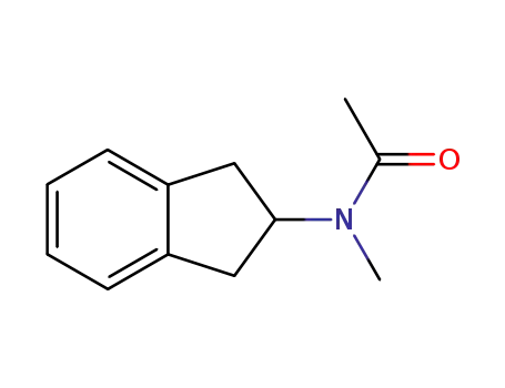 Molecular Structure of 179266-64-9 (Acetamide,  N-(2,3-dihydro-1H-inden-2-yl)-N-methyl-)
