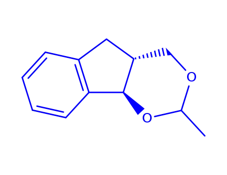 Molecular Structure of 159527-17-0 (Indeno[1,2-d]-1,3-dioxin, 4,4a,5,9b-tetrahydro-2-methyl- (9CI))