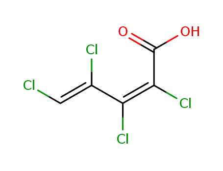 Molecular Structure of 70606-19-8 (Z,Z-2,3,4,5-Tetrachlor-2,4-pentadiensaeure)