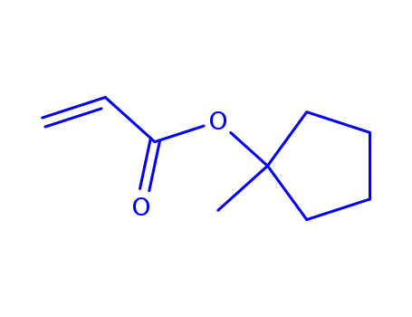 Molecular Structure of 178889-49-1 (1-METHYLCYCLOPENTYL ACRYLATE)
