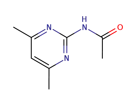 Molecular Structure of 15755-12-1 (N-(4,6-dimethyl-pyrimidin-2-yl)-acetamide)