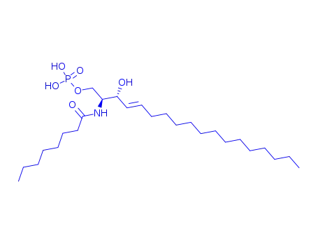 Molecular Structure of 158983-53-0 (C8 CERAMIDE-1-PHOSPHATE)