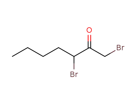 Molecular Structure of 1577-30-6 (1,3-Dibromo-2-heptanone)
