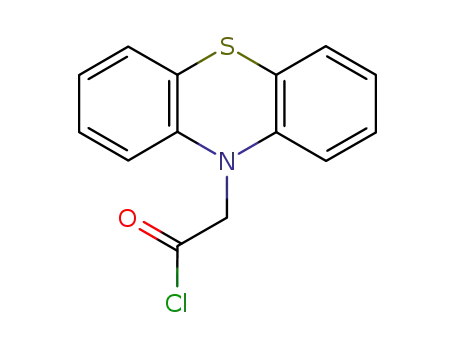 Molecular Structure of 158502-05-7 (PHENOTHIAZINE-10-ACETYL CHLORIDE)