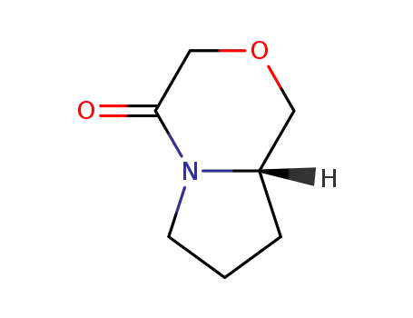 Molecular Structure of 179235-07-5 ((8aS)-tetrahydro-1H-Pyrrolo[2,1-c][1,4]oxazin-4(3H)-one)